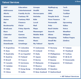Yahoo services